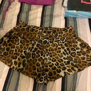 Express Cheetah print skort